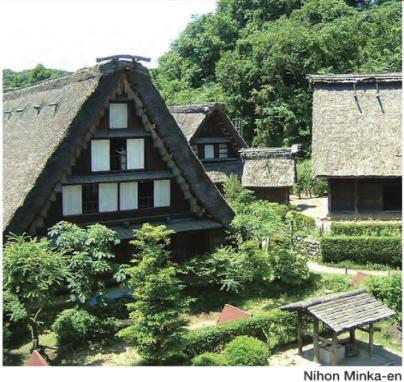 SUN1GA318 TOKYO DISCOVERY TOUR FEATURE Take a trip to Nihon Minka-en, an open-air museum featuring old Japanese folk houses, and Building to take in the panoramic view of the Tokyo metropolis from