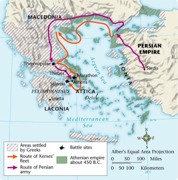 The Persian Wars Despite their cultural ties, the Greek city-states were often in conflict with one another.