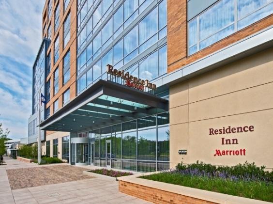 satisfaction and referral scores improved by 150 percent compared to guests that weren't aware of the initiative (Higging, 2014). Figure 1 A LEED Marriott hotel in Arlington Source : Tuppen H.
