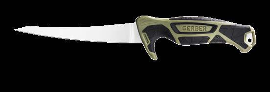 The intuitive GuideFins & tactile HydroTread Grip offer ultimate control of the knife, even in slippery conditions.