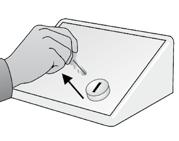 This corresponds to the position of the key-selector-switch, in which the key is in a non-removable position. 1.