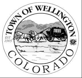 TOWN OF WELLINGTON 3735 CLEVELAND AVENUE P.O. BOX 127 WELLINGTON, CO 80549 TOWN HALL (970) 568-3381 FAX (970) 568-9354 CALL TO ORDER / ROLL CALL PLANNING COMM