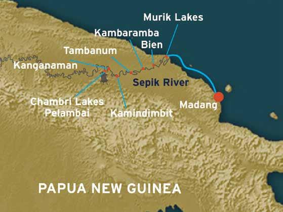 Itinerary 7 nights madang to madang Each itinerary may vary, subject to local conditions and availability DAY 1: MADANG / SEPIK MOUTH Board at 3:00pm for a 4:00pm departure.