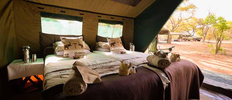 Day 10 Depart Camp Savuti for Chobe National Park Full day activity including game viewing from Camp Savuti to luxury mobile camp in Chobe Early morning wake up followed by breakfast at the lodge,