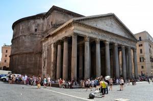 limited commentary Private Coach - arrives at Rome Fiumicino airport and transfers group to the hotel Walking tour of central Rome lead by tour escort - see Pantheon,