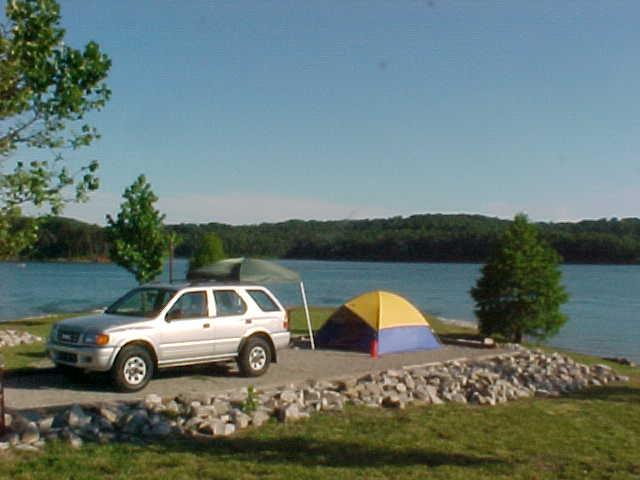 Photo M-3. Campsite amenities. Modoc Campground, J. Strom Thurmond Lake, SC.