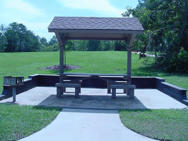 5.12) Photo P-12. UA covered table. West Dam Day Use Area, J. Strom Thurmond Lake, GA.
