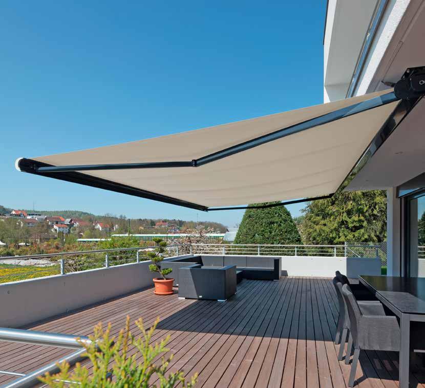 The versatile solution KGM 5 / KGM 6 cassette awning This is how to have fun in the sun but even bad weather