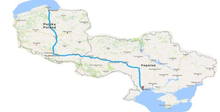 3 ROADS ROAD CONNECTIONS GO GDANSK/GDYNIA-ODESA HIGHWAY PROJECT Route projected to reduce transit