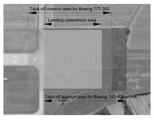 Probabilistic model for airport runway safety areas 95 TODR SL and TODR for Boeing 777-300ER [13] and 747-400 [14] Table 3 TODR SL [m] TODR [m] Boeing 777-300ER 3215 3408 Boeing 747-400 3320 3519 The