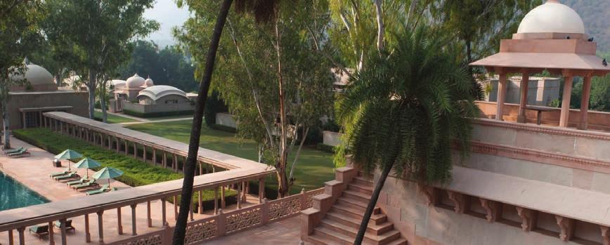 Location Amanbagh is located at the foot of the Aravalli hills in Rajasthan, northwest India The property lies around 90km northeast of Jaipur, and around 140km north of Sawai Madhopur, the