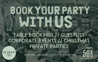Or you can simply book a table or two for your Christmas group instead.