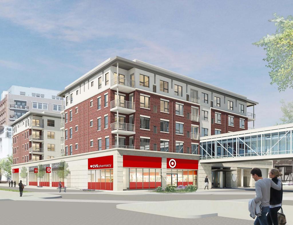 THE PROJECT SET TO OPEN FALL OF 2017, THE EMERSON IS A TRANSIT ORIENTED, MIXED-USE DEVELOPMENT ANCHORED BY TARGET AT THE BASE OF 271 NEW LUXURY RESIDENTIAL UNITS AND A FIVE-LEVEL, 418-SPACE PARKING