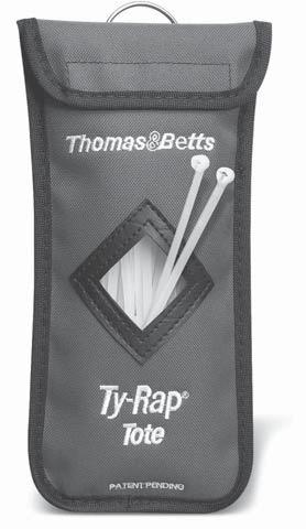Clip one to your belt or tool pouch, and free your hands for the rigors of the job. Your Ty-Rap cable ties will be easily accessible when and where you need them.