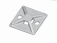 Cable Tie Mounting Bases Mounting Pads 3/4" and 1" mounts for use with 18# through 50# tensile cable ties.