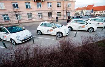 Sharing Systems CYCLOCITY Self-Service Bike Rental System CITYBEE Car Sharing Services A vibrant yet relaxed city, the Lithuanian capital s compact size makes