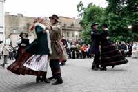 Songs, dances, and round dances are learned from folklore collections and from compatriots met during annual