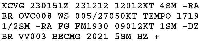 Weather Reports METARS and SPECI Reports (METAR / SPECI) A Meteorological Terminal Aerodrome Report (METAR) is an observation report of weather conditions existing at the airport at the time the
