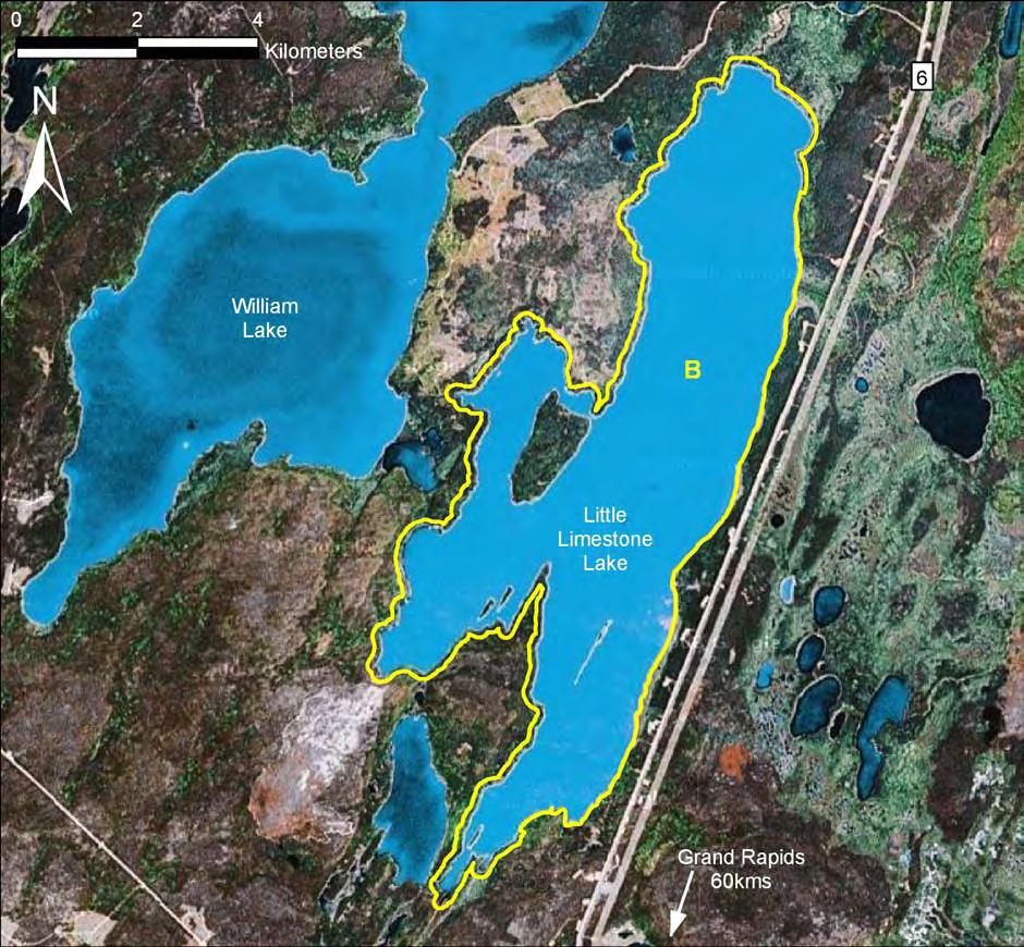 0 Little Limestone Lake Land Use Categories Backcountry (B) Size: 4095 ha or 100% of park.