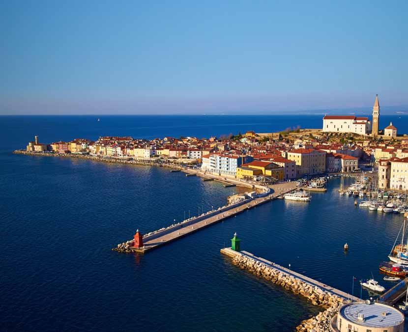 100 1913-2013 Y E A R S LOCATION The hotel is located in the historical town of Piran with a breathtaking beach front, just a step from the Adriatic sea.