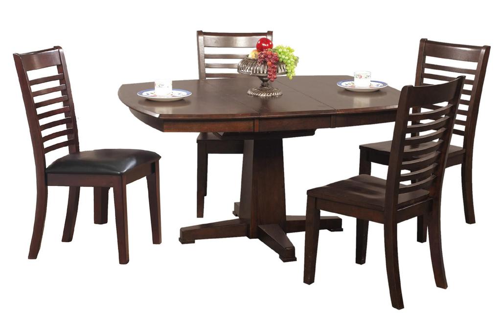 Hours or Daybreak Cabinetry Santa Fe Butterfly Leaf Table (5pc.