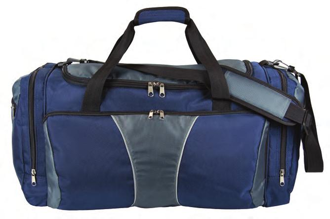 BAGS Triumph sports bag Quality 1680D and jacquard material, with silver reflective trim.