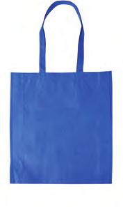 BAGS Non woven shopper Made from recycled material, 80 gsm with reinforced straps and gusset.