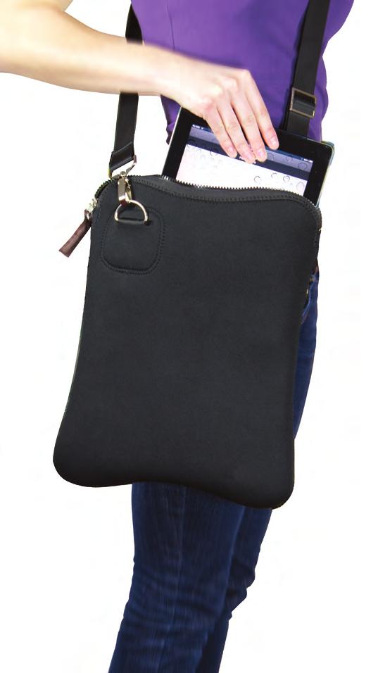 Fits a 13.3 laptop or ipad.