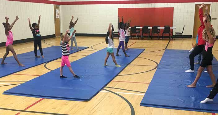 CHEER, GYMNASTICS, & DANCE CAMP Campers will work with certified instructors that will introduce them to the basics of dance, gymnastics, and cheer.