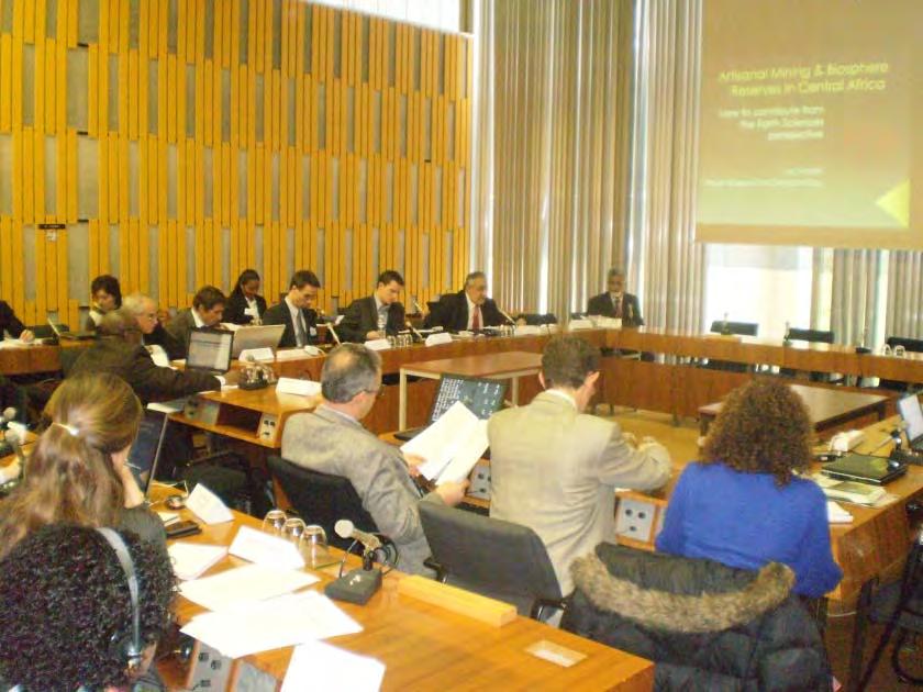 2011: Man and the Biosphere (MAB) and International Geosciences Programme (IGCP) hold an Expert Meeting on Biosphere Reserves and Earth Resources Attended in Paris UNESCO Headquarters, by more than