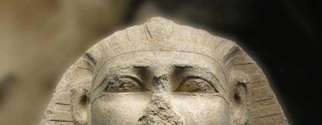Fig. 13: Head of Sesostris I, found in square I21 Furthermore three statues have been found in the squares