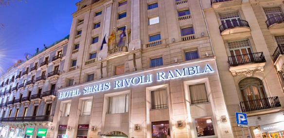 Spain Earlybirds - Barcelona HOTEL SERHS RIVOLI RAMBLAS Situated on the famous Ramblas, Hotel Serhs Rivoli Rambla has a beautiful interior courtyard and a terrace from where you can enjoy views over