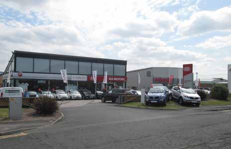 Description The property is a modern purpose built steel portal frame car dealership comprising a showroom with a workshop behind with good road frontage.