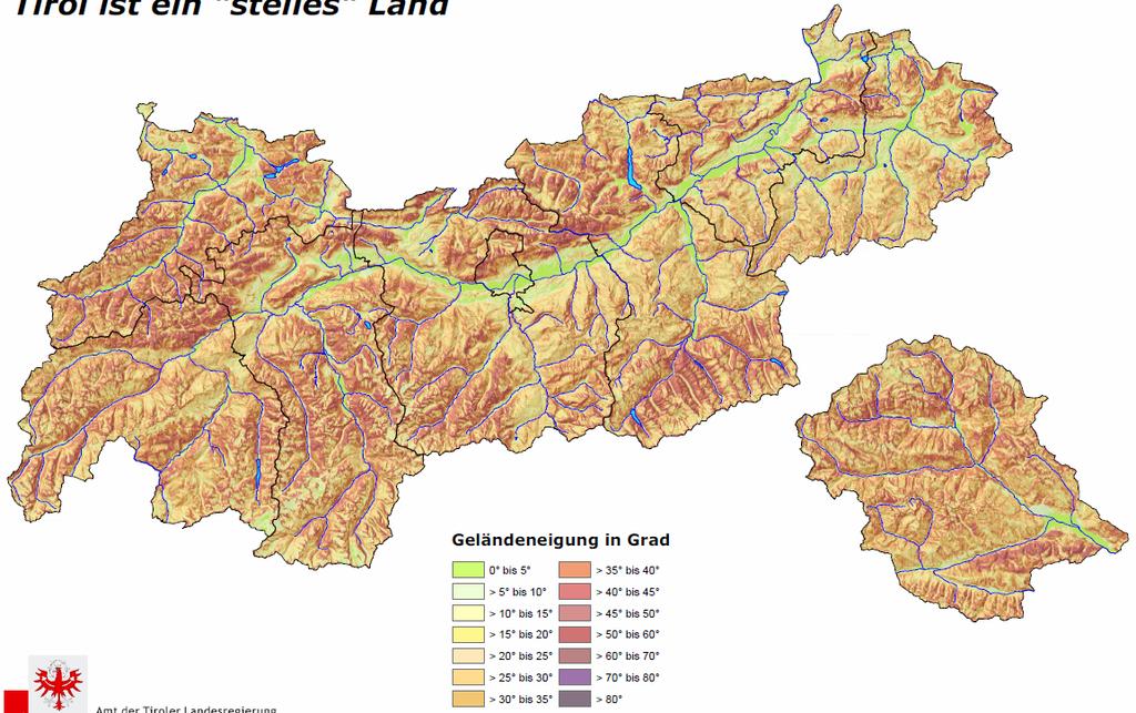 The Province of Tyrol Size,