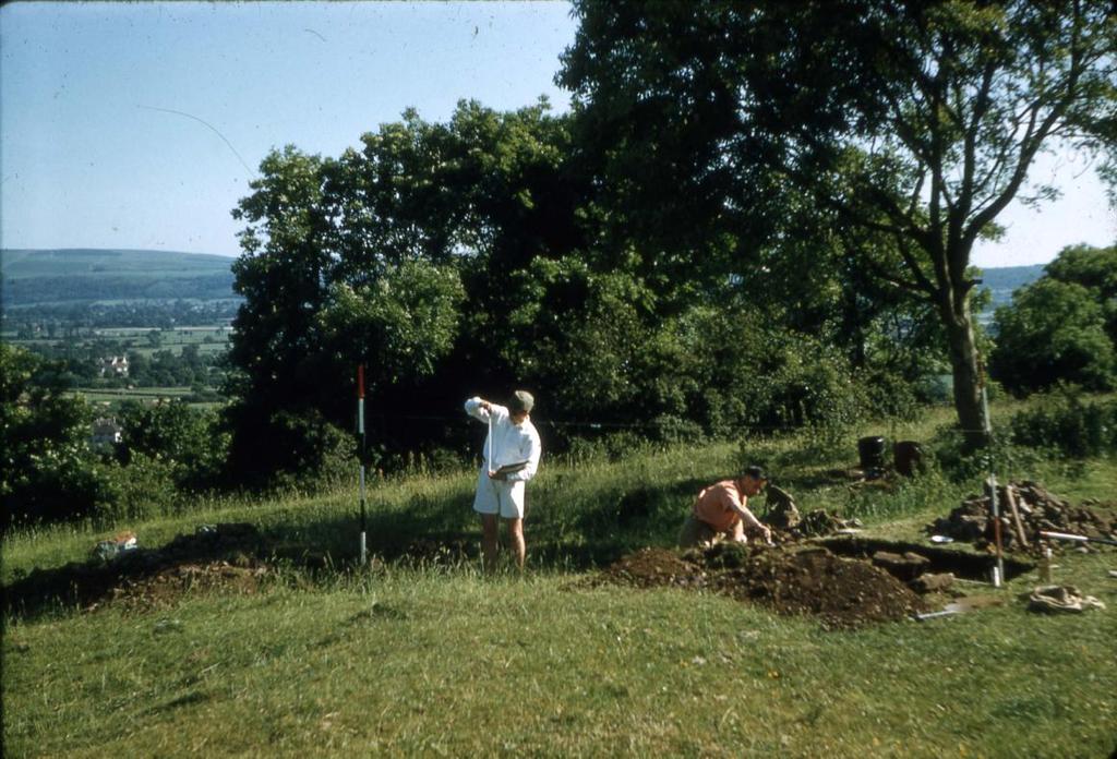Fig 4: Gatehouse excavation Trenches 1 & 2 KSG 1959 Trench 1