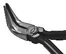 Long Slim Nose Pliers Used for looping, bending and gripping small wires and parts Slender jaws reach into tight spaces Fine serrated jaws allow positive, non-slip gripping and pulling Forged from