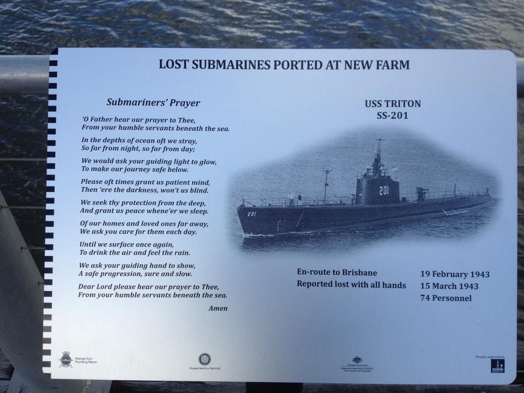 submarines & their crews, who ported at the New Farm WWII Submarine Base 134. 8.