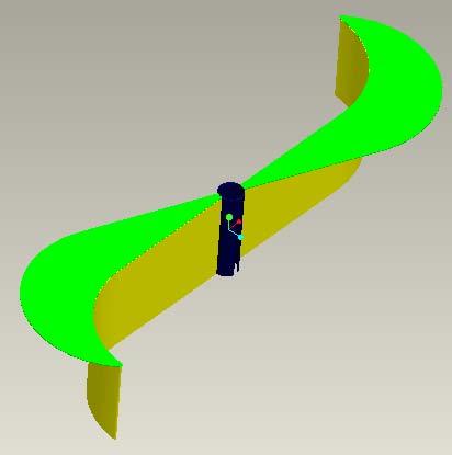 . 3D model sklopa vjetroelektrane Vjetroturbina je za nosač pričvršćena prirubnicom preko kućišta u kojem se nalazi generator.