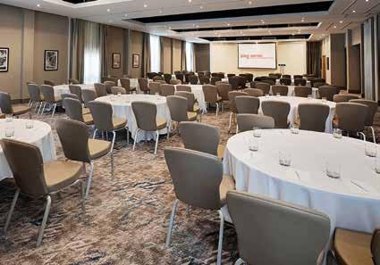Our large meeting space is multi-functional, giving you the option to have 2 large rooms facilitating over 450 delegates or our largest suite with the ability to seat 350 delegates in theatre style.