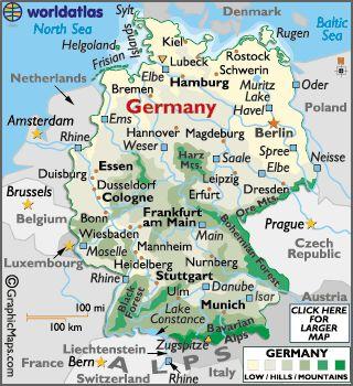 29 Germany Germany is located in North Central Europe and is the most populated country on the continent Germany has a long coastline with beautiful beaches and many islands on both the North and