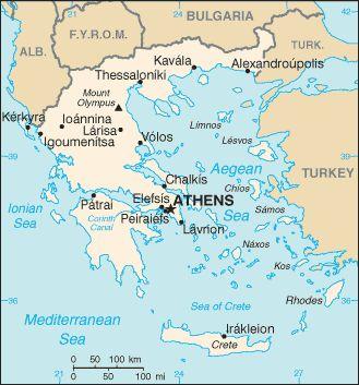 It borders Montenegro and Serbia to the north, Macedonia to the north and east, Greece to the south and southeast. There are only about 60 miles between Albania and the heel of the Italian boot.