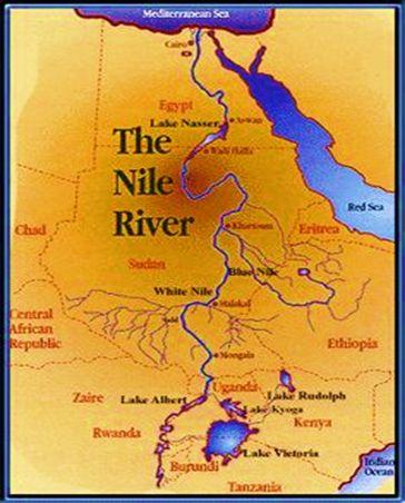 9 Nile River The Nile is the world s longest river. It is over 4,000 miles long. The river flows through Egypt but begins much farther to the south.