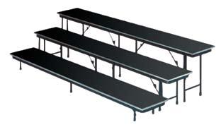 Available with portable folding stairs, guardrails