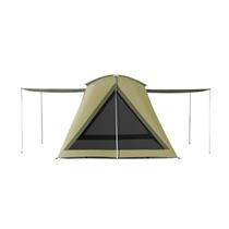 10 X 14 FT. SCREEN HOUSE Hydra-Shield TM, 100% Cotton Duck Canvas ceiling. Flex-Bow Frame: Exceptionally sturdy. Keeps tent taut. Quick and easy, one-person, set-up.