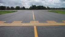 On the edges of some taxiways, there is a solid, double yellow line or double-dashed line.