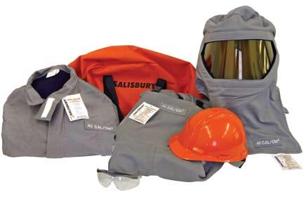 Other sizes and orange color available by special order. These kits meet NFPA 70E Hazard Risk Category 4. LIGHTER MATERIAL THAN EVER. 40 CAL/CM 2 MATERIALS OFFERS 2 LIGHTWEIGHT OPTIONS.