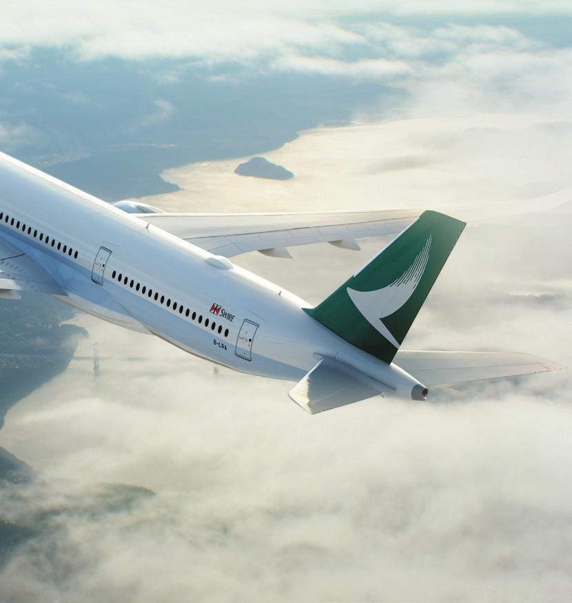 Seamless connectivity The Cathay Dragon rebranding has brought the award-winning regional airline closer to Cathay Pacific,