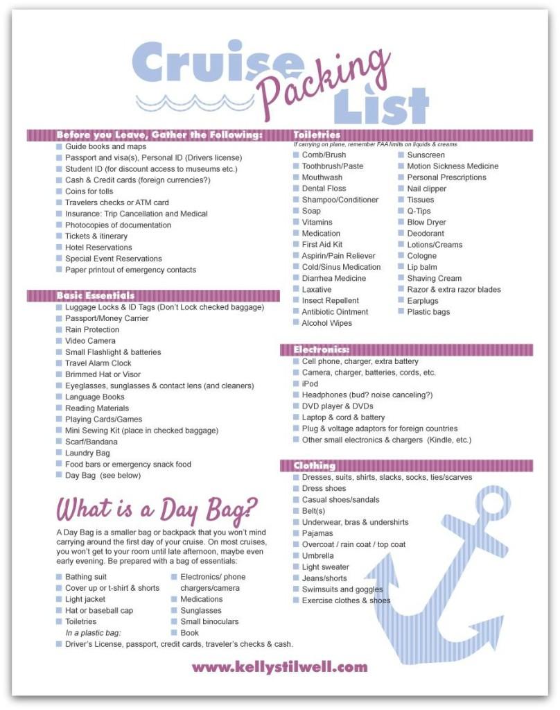 Cruise Packing List If you are looking for ways to save on your vacation expenses, check out my 8 Steps to Almost Free Travel.