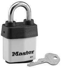 WEATHER RESISTANT LAMINATED STEEL PIN TUMBLER PADLOCKS Designed to meet the needs of contractors and small businesses 2-1/8in (54mm) wide reinforced laminated steel body Weatherproof cover and keyway