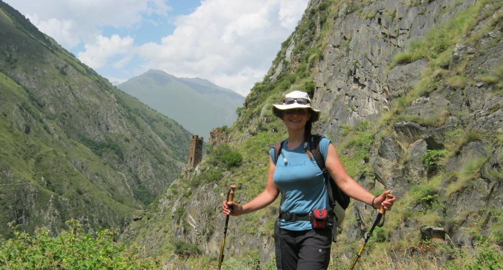 across mountain passes, by lakes and through flower strewn meadows in the Caucasus Fully supported trekking and all meals included HOLIDAY CODE GHC